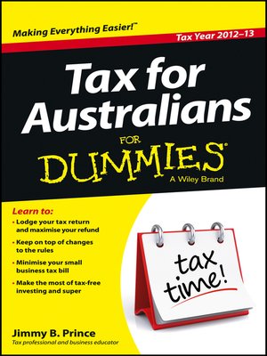 cover image of Tax For Australians For Dummies